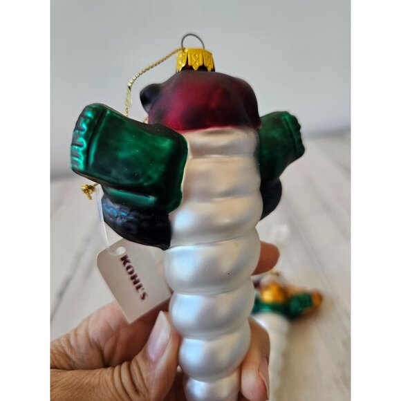 Kohls deer bear icicle ornament reindeer Xmas tree set lot - Picture 5 of 12